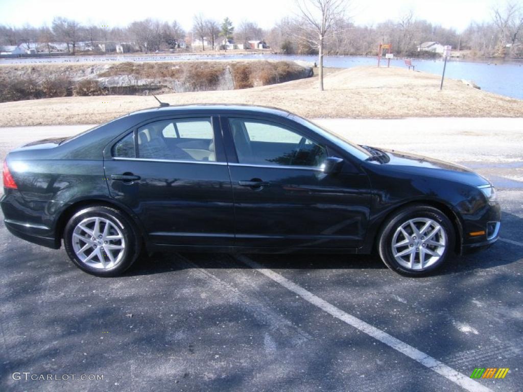 2010 Fusion SEL - Atlantis Green Metallic / Camel photo #2