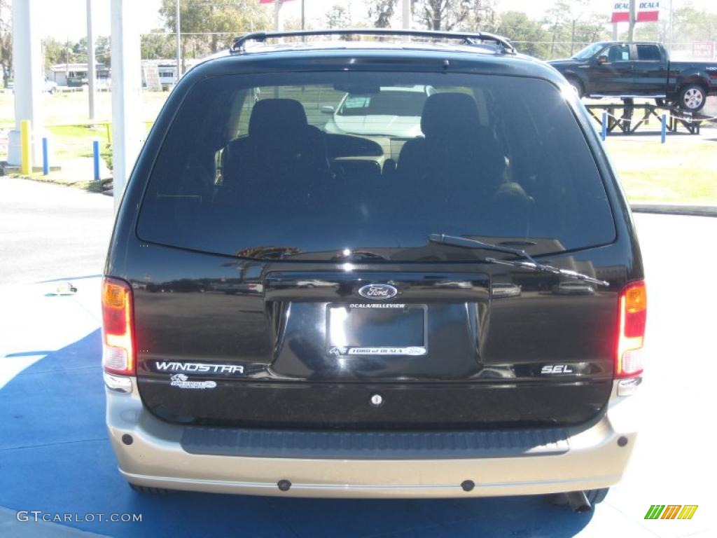 2001 Windstar SEL - Black / Medium Parchment photo #4