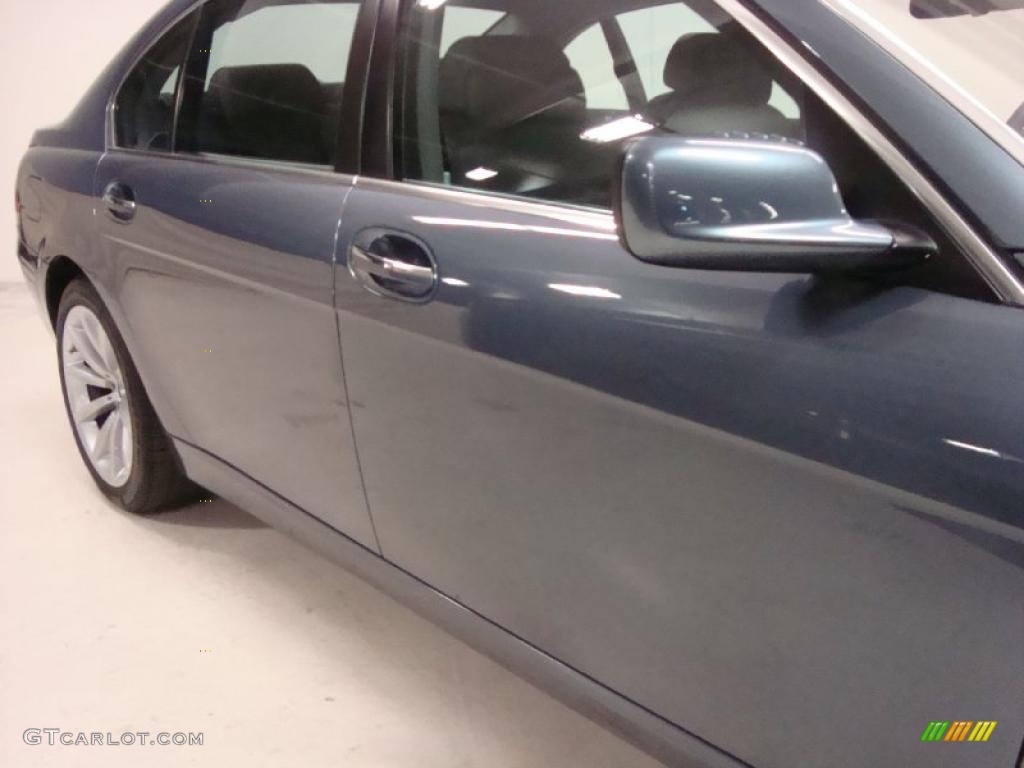 2007 7 Series 750Li Sedan - Monaco Blue Metallic / Flannel Grey photo #4