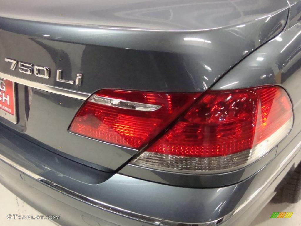 2007 7 Series 750Li Sedan - Monaco Blue Metallic / Flannel Grey photo #8