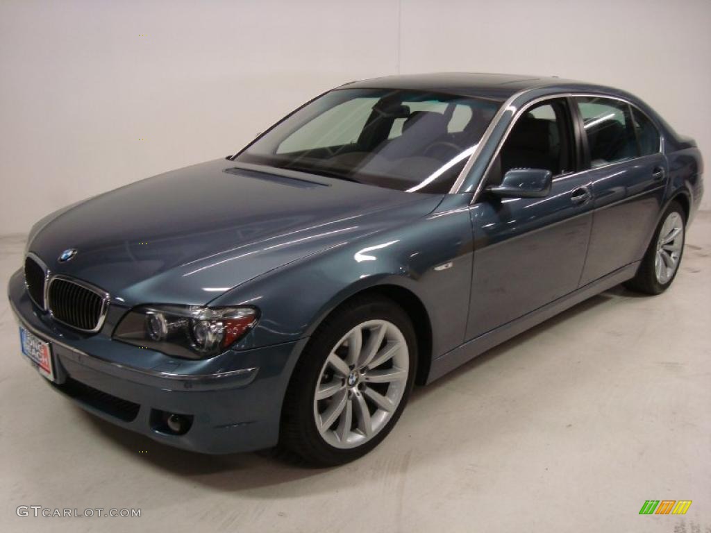 2007 7 Series 750Li Sedan - Monaco Blue Metallic / Flannel Grey photo #10