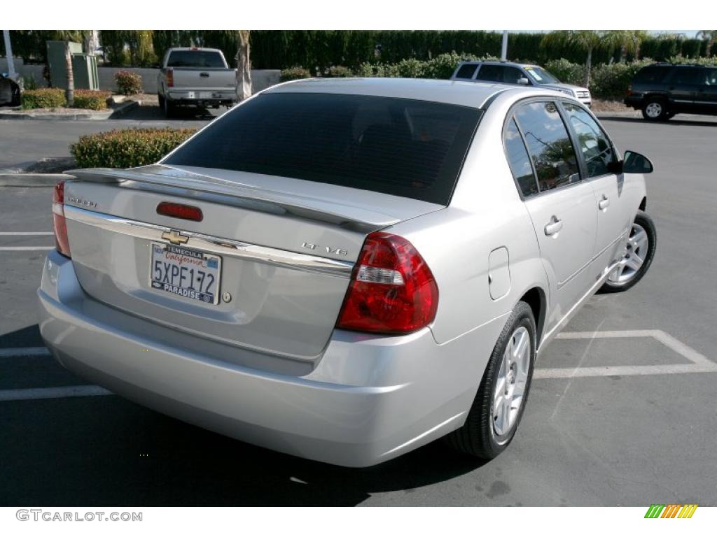 2006 Malibu LT V6 Sedan - Silverstone Metallic / Ebony Black photo #10