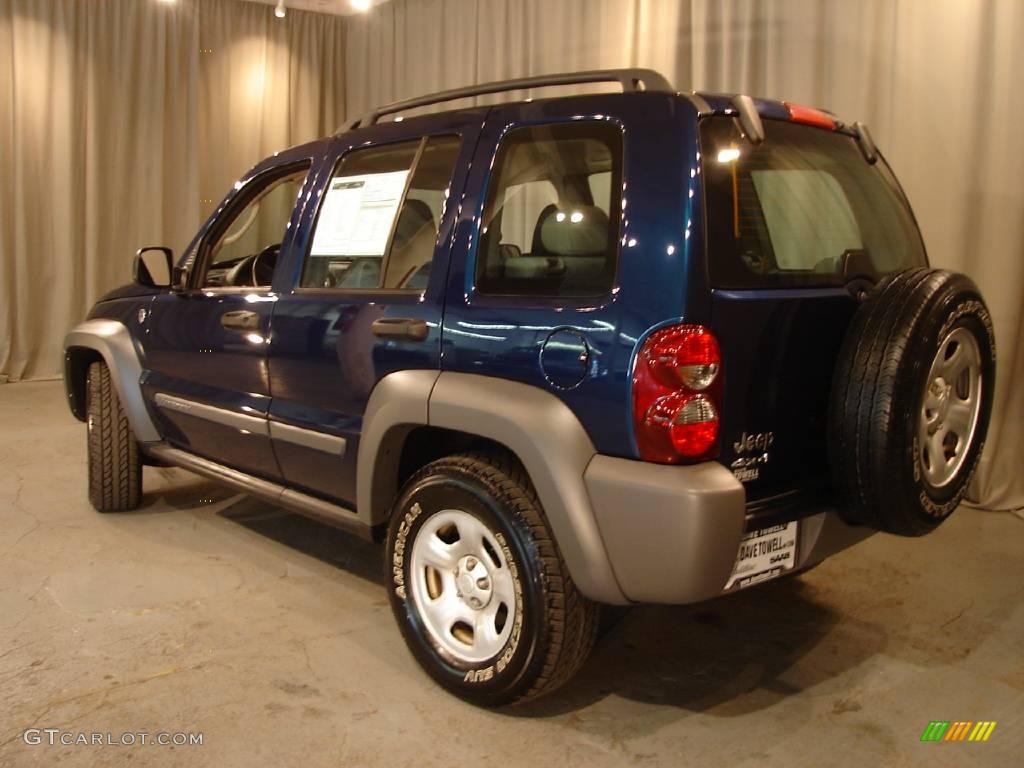 2005 Liberty Sport 4x4 - Patriot Blue Pearl / Medium Slate Gray photo #3