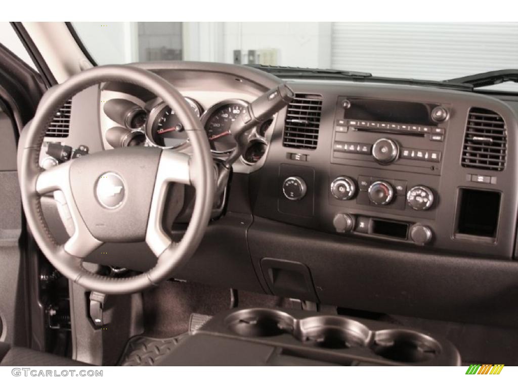 2010 Silverado 1500 LT Extended Cab 4x4 - Taupe Gray Metallic / Ebony photo #6