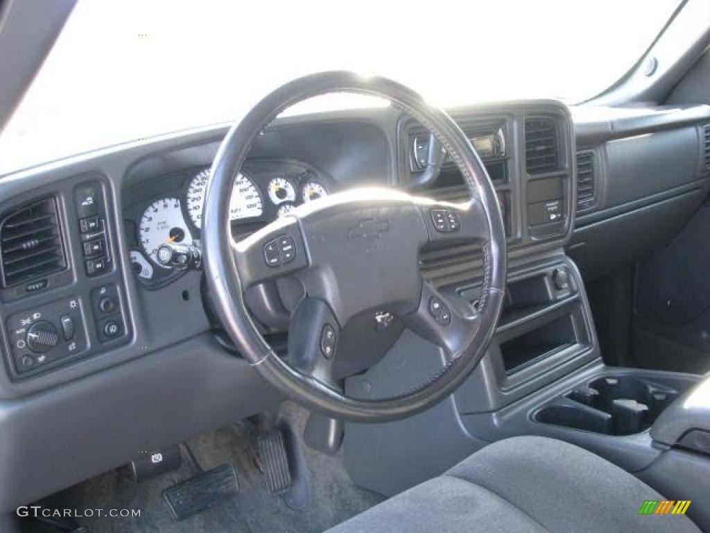 2003 Silverado 2500HD LS Extended Cab 4x4 - Black / Dark Charcoal photo #10