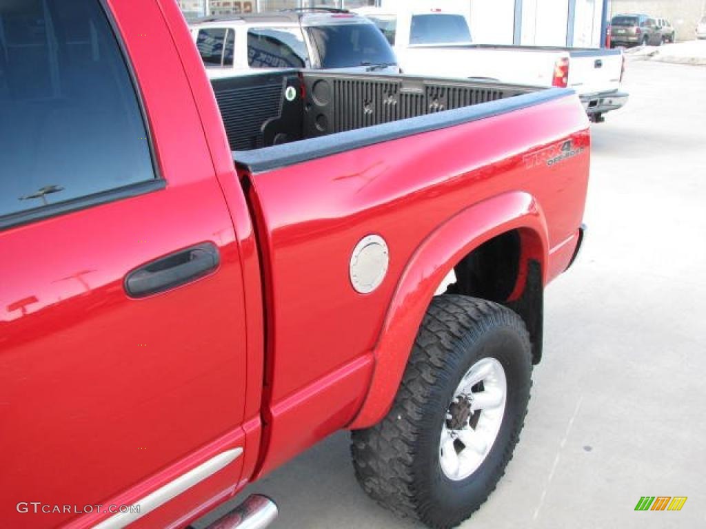 2006 Ram 2500 TRX4 Quad Cab 4x4 - Flame Red / Medium Slate Gray photo #10