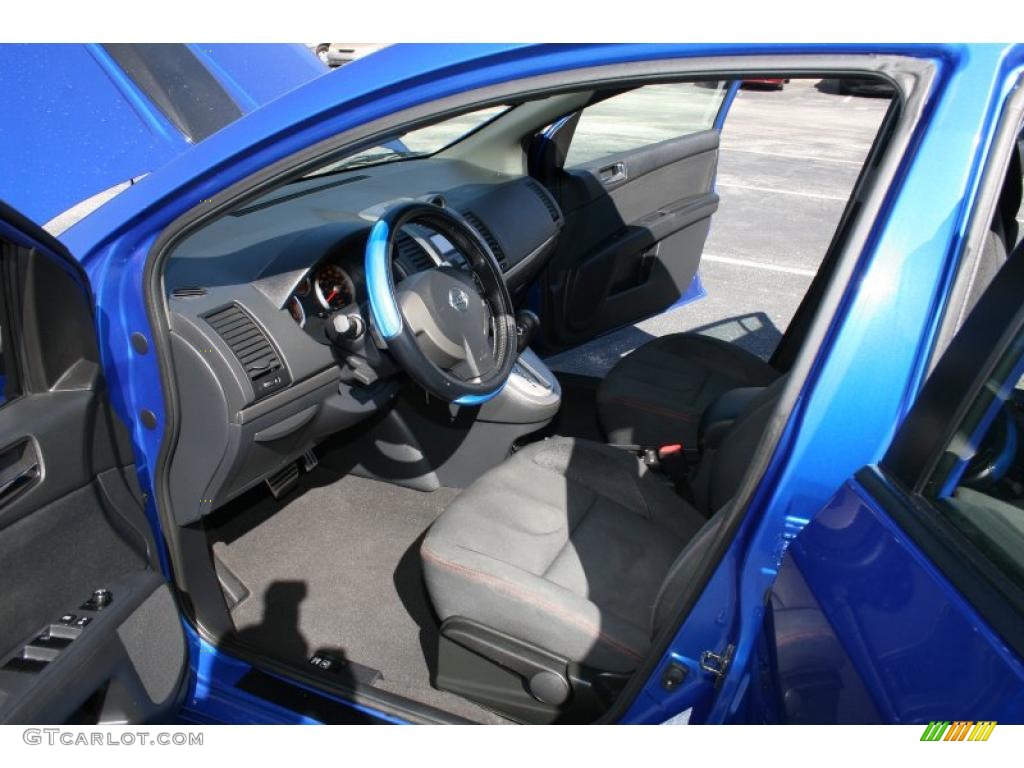 2008 Sentra SE-R - Sapphire Blue / SE-R Charcoal photo #8