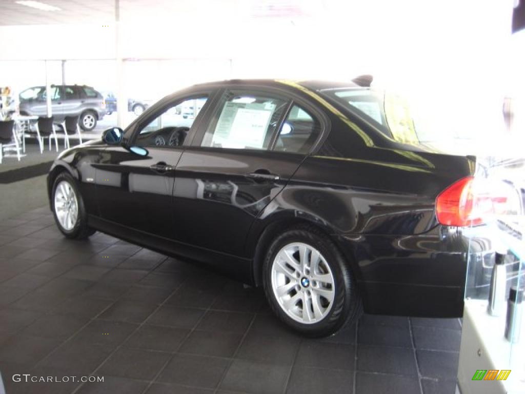 2007 3 Series 328xi Sedan - Black Sapphire Metallic / Terra/Black Dakota Leather photo #4