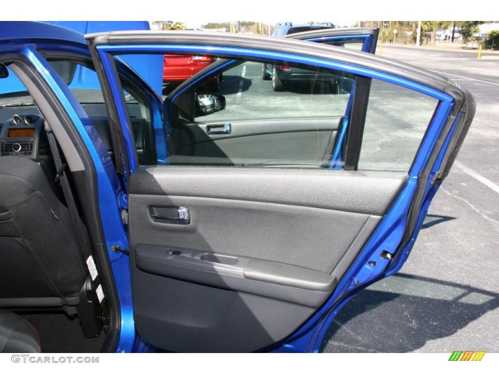 2008 Sentra SE-R - Sapphire Blue / SE-R Charcoal photo #15