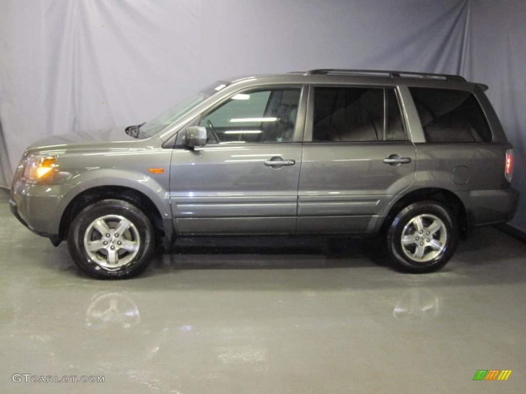 2007 Pilot EX-L 4WD - Nimbus Gray Metallic / Gray photo #2