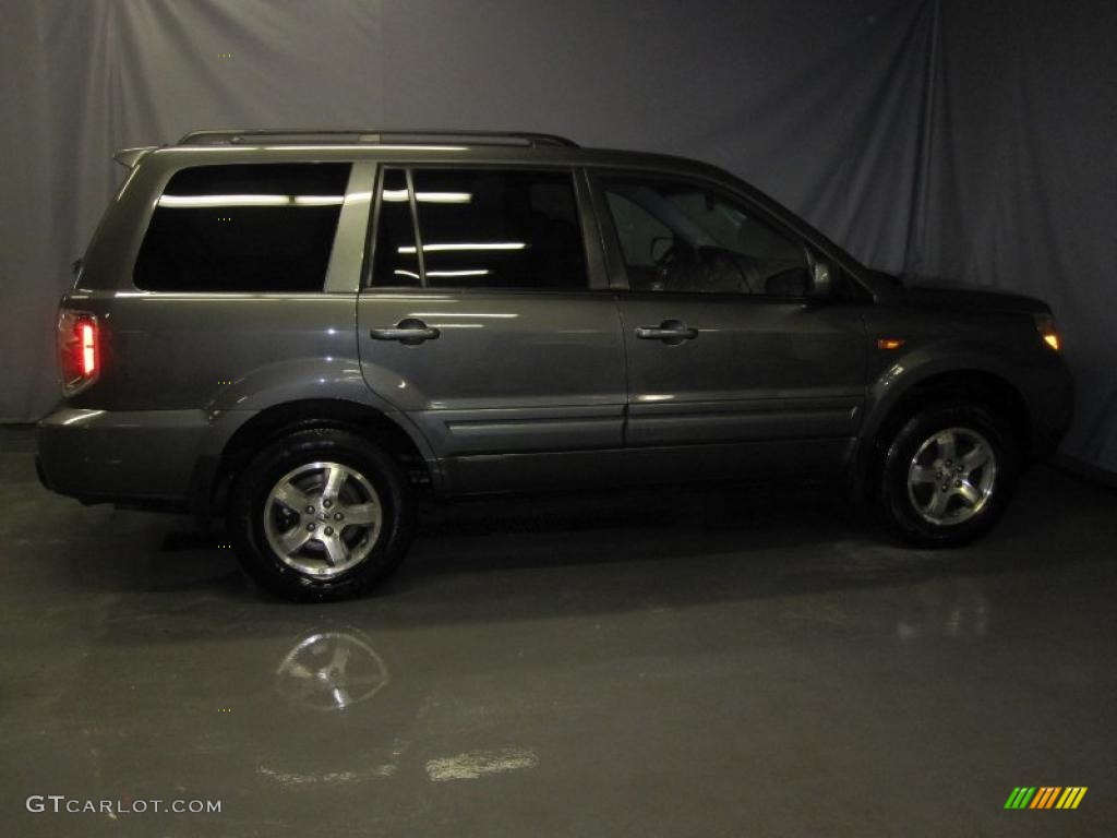 2007 Pilot EX-L 4WD - Nimbus Gray Metallic / Gray photo #4