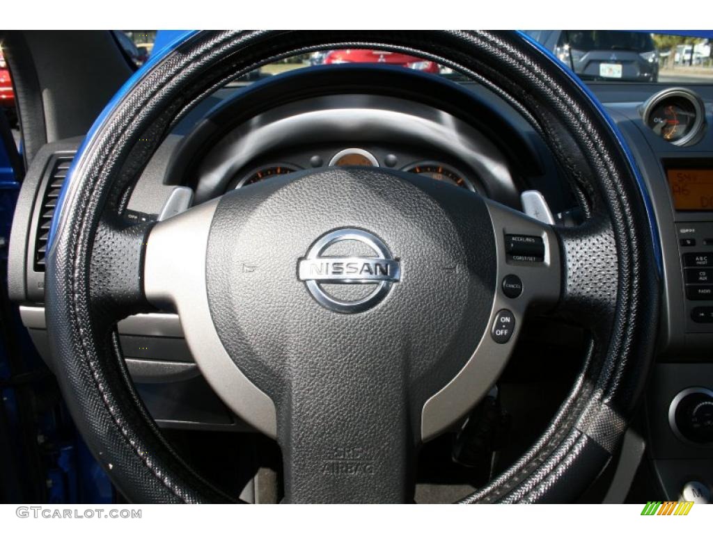 2008 Sentra SE-R - Sapphire Blue / SE-R Charcoal photo #28