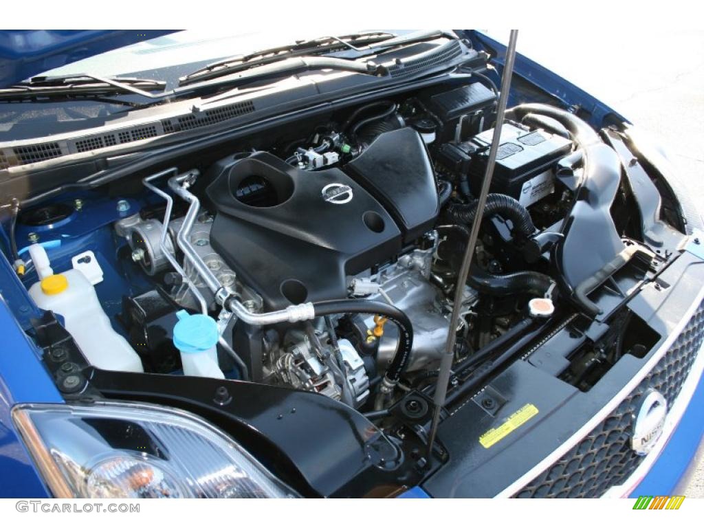 2008 Sentra SE-R - Sapphire Blue / SE-R Charcoal photo #40