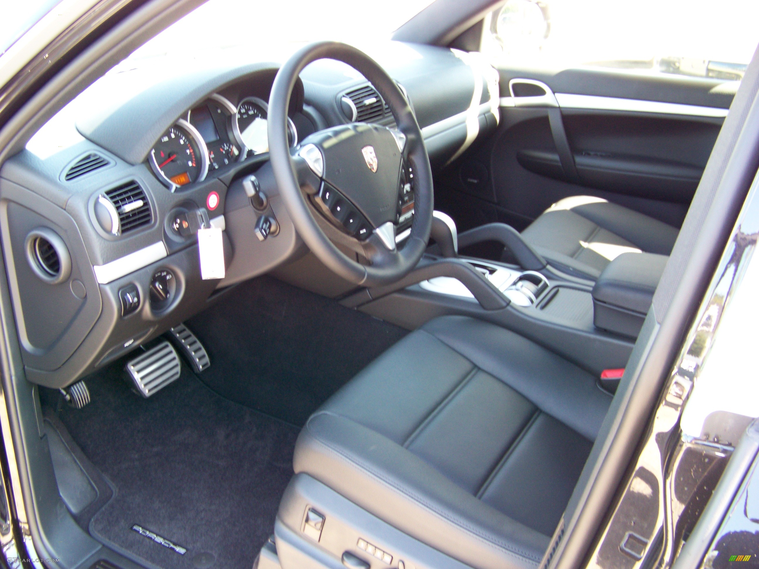 Black Full Leather Interior 2009 Porsche Cayenne S Photo #263913