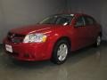 2008 Inferno Red Crystal Pearl Dodge Avenger SE  photo #1