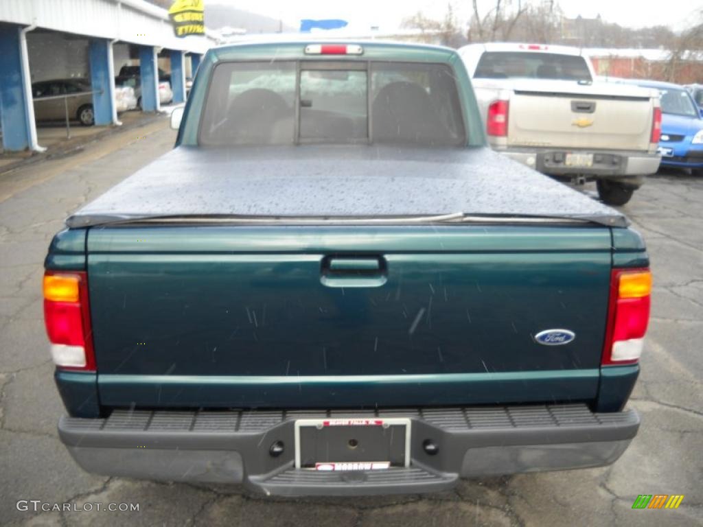 1998 Ranger XLT Regular Cab - Deep Emerald Green Metallic / Medium Prairie Tan photo #3