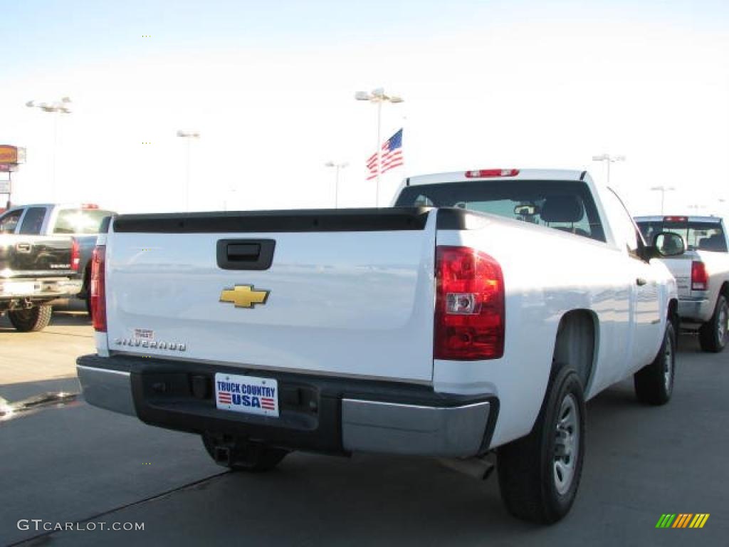 2008 Silverado 1500 Work Truck Regular Cab - Summit White / Dark Titanium photo #5