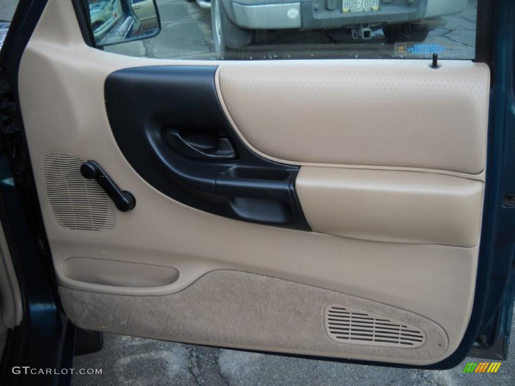 1998 Ranger XLT Regular Cab - Deep Emerald Green Metallic / Medium Prairie Tan photo #19