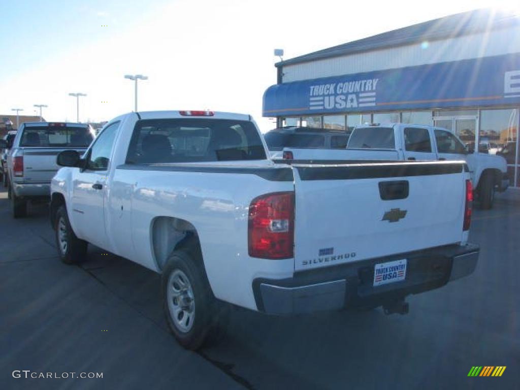 2008 Silverado 1500 Work Truck Regular Cab - Summit White / Dark Titanium photo #6