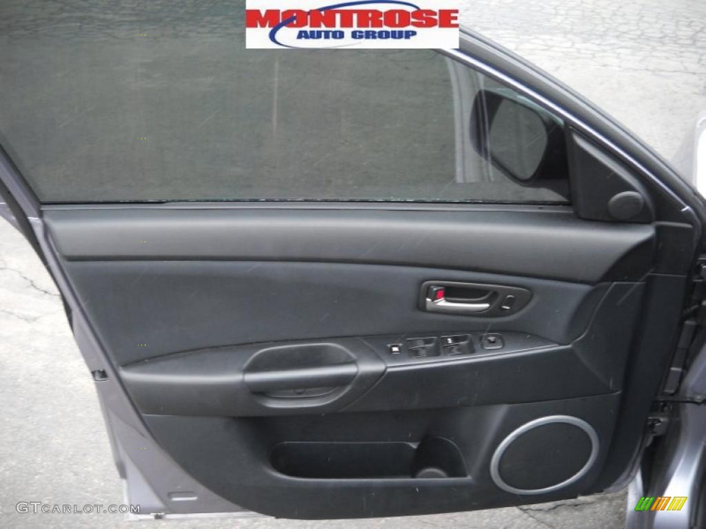2006 MAZDA3 s Touring Hatchback - Titanium Gray Metallic / Black/Red photo #8