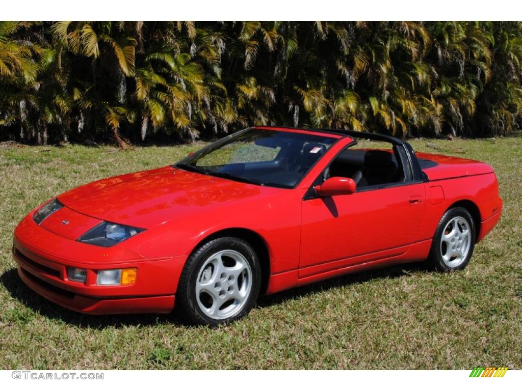 1995 300ZX Convertible - Ultra Red / Black photo #1