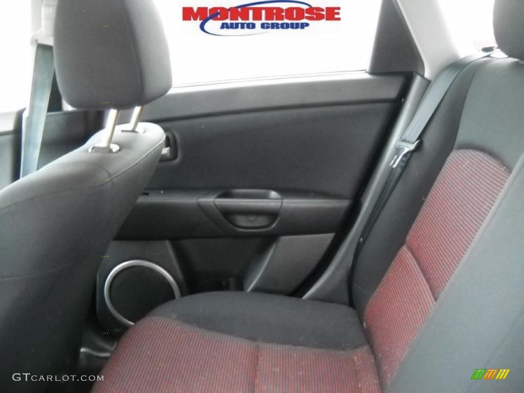 2006 MAZDA3 s Touring Hatchback - Titanium Gray Metallic / Black/Red photo #14