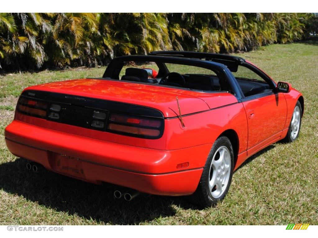 1995 300ZX Convertible - Ultra Red / Black photo #10