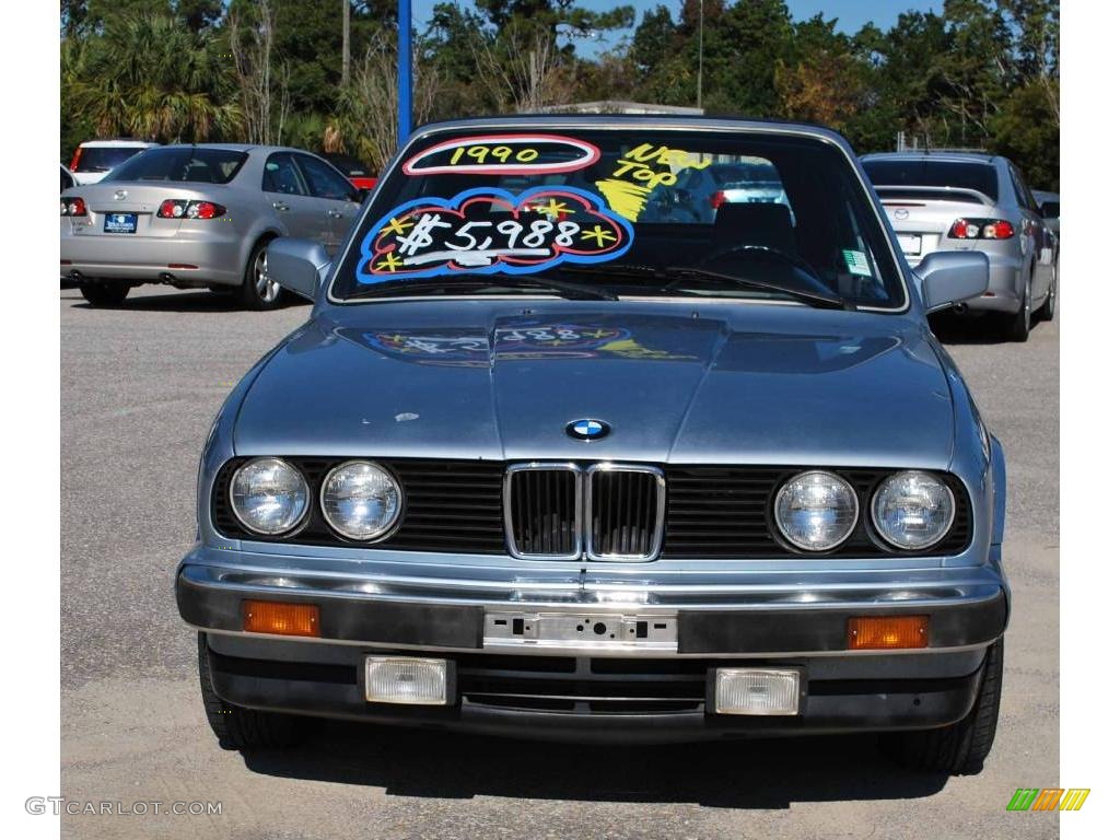 1990 3 Series 325Ci Convertible - Glacier Blue Metallic / Blue photo #8