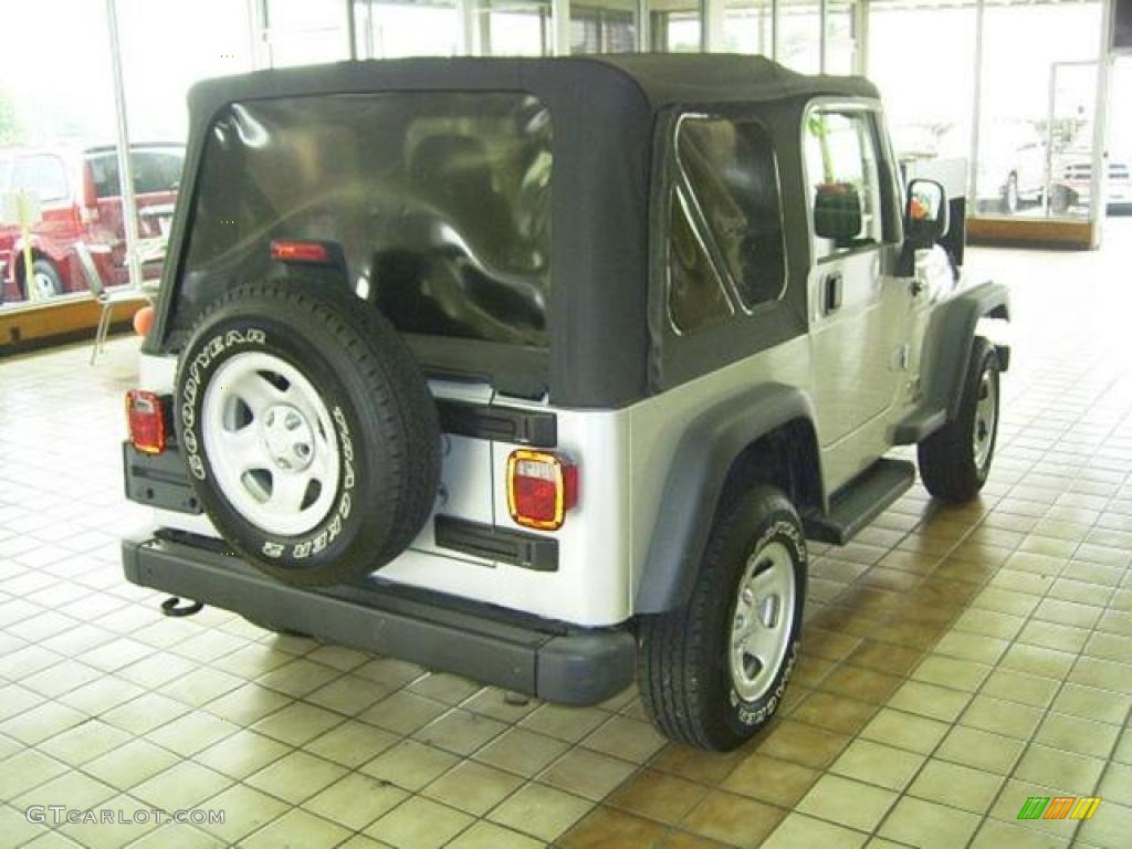 2006 Wrangler Sport 4x4 - Bright Silver Metallic / Dark Slate Gray photo #9