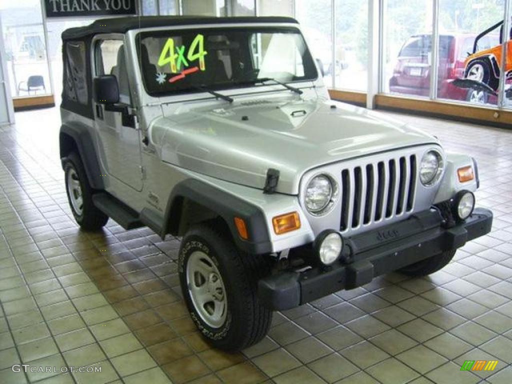 2006 Wrangler Sport 4x4 - Bright Silver Metallic / Dark Slate Gray photo #13