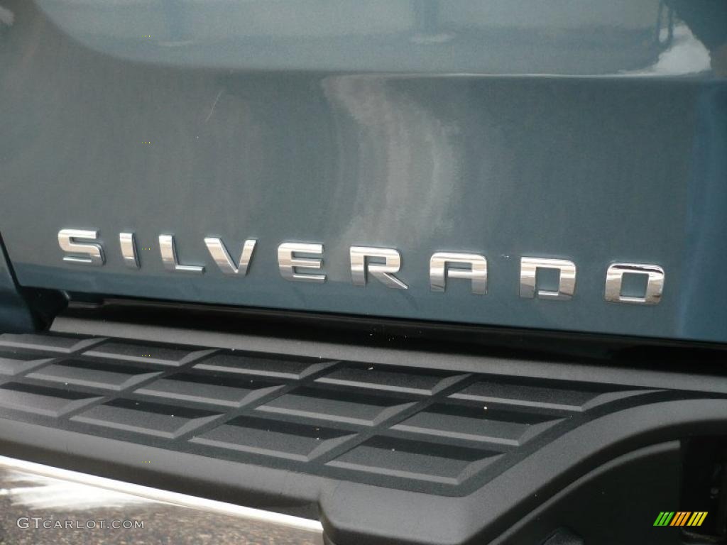 2008 Silverado 1500 LT Extended Cab 4x4 - Blue Granite Metallic / Ebony photo #13