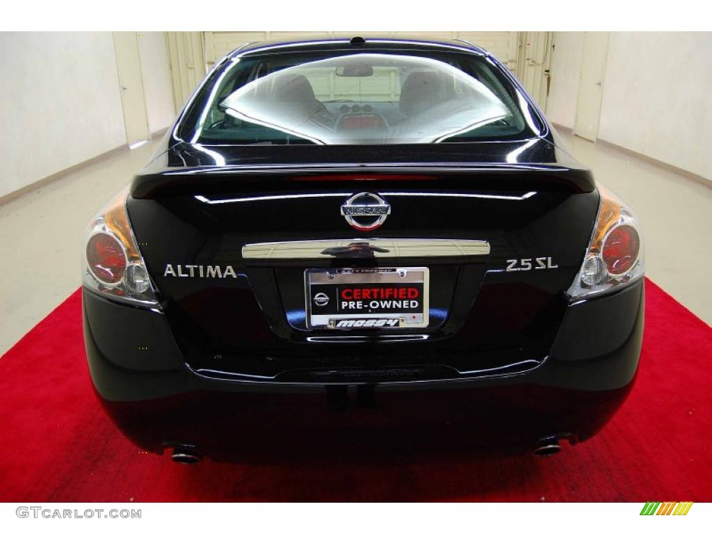 2009 Altima 2.5 SL - Super Black / Charcoal photo #8