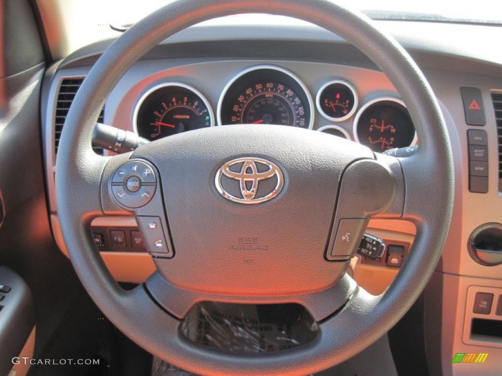 2010 Tundra CrewMax - Radiant Red / Sand Beige photo #10