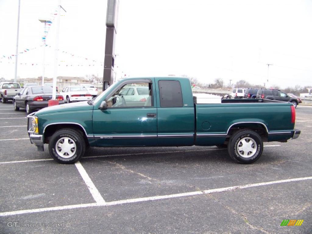 1997 C/K C1500 Extended Cab - Emerald Green Metallic / Neutral Shale photo #1