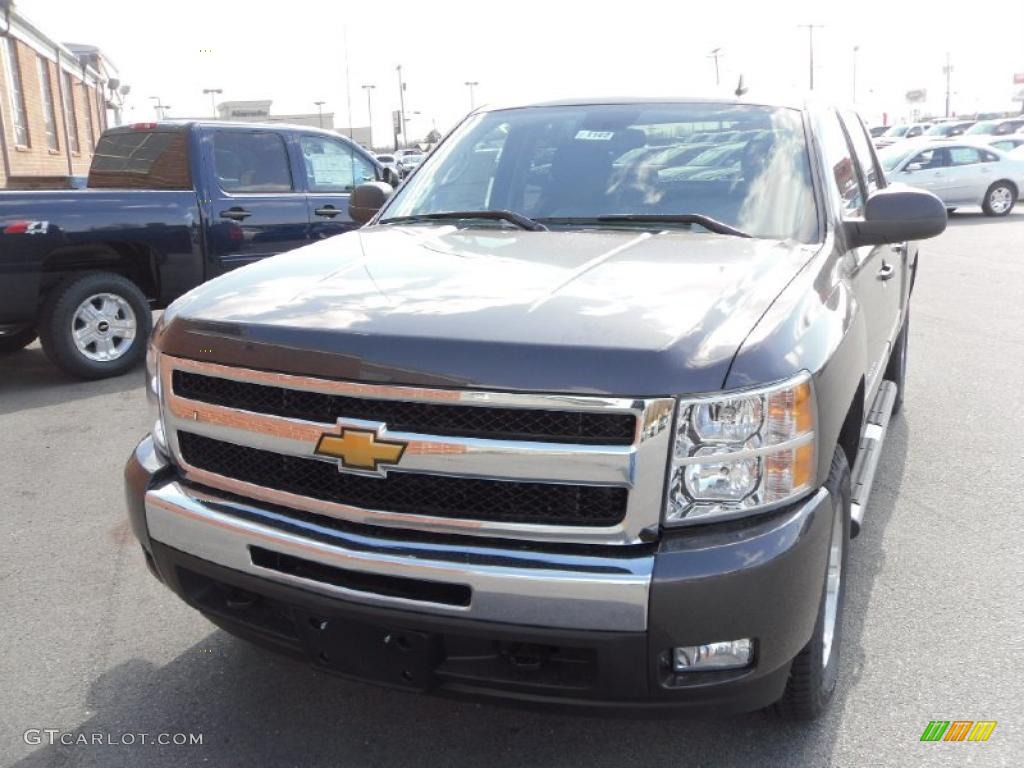 2010 Silverado 1500 LT Crew Cab 4x4 - Taupe Gray Metallic / Ebony photo #8