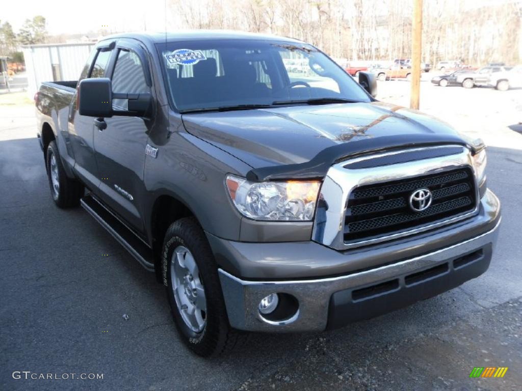 2007 Tundra SR5 TRD Double Cab - Pyrite Mica / Black photo #6