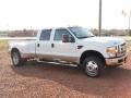 2008 Oxford White Ford F350 Super Duty Lariat Crew Cab 4x4 Dually  photo #6