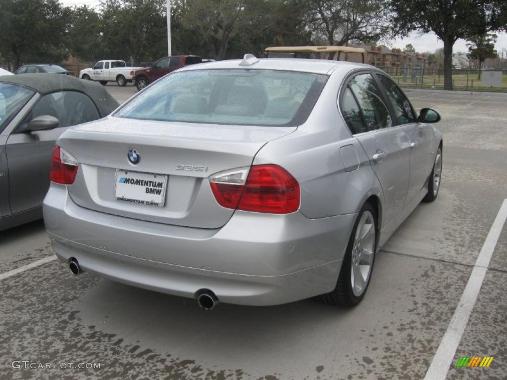 2008 3 Series 335i Sedan - Titanium Silver Metallic / Gray photo #5