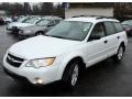 2008 Satin White Pearl Subaru Outback 2.5i Wagon  photo #1