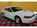 2002 Oxford White Ford Mustang V6 Coupe  photo #1