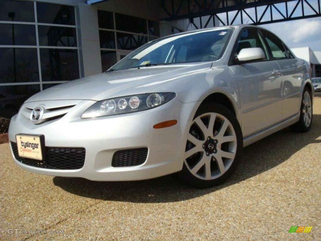 2007 MAZDA6 s Touring Sedan - Glacier Silver Metallic / Gray photo #1