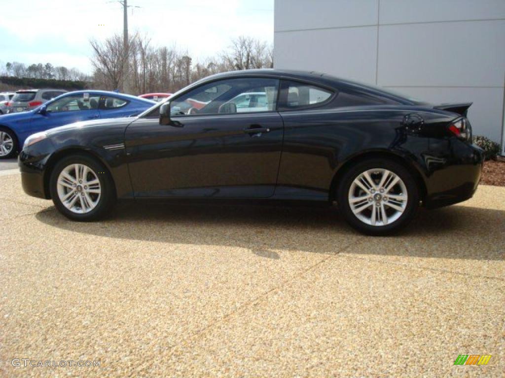 2008 Tiburon GS - Black Pearl / GS Black Cloth photo #3