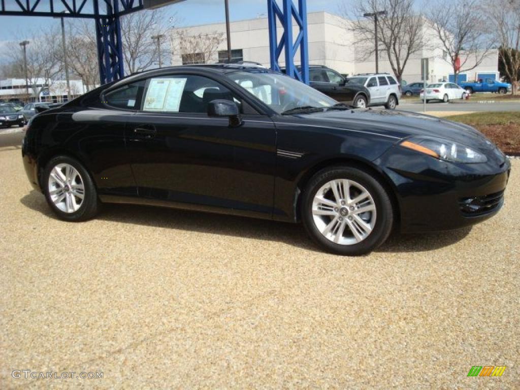 2008 Tiburon GS - Black Pearl / GS Black Cloth photo #6