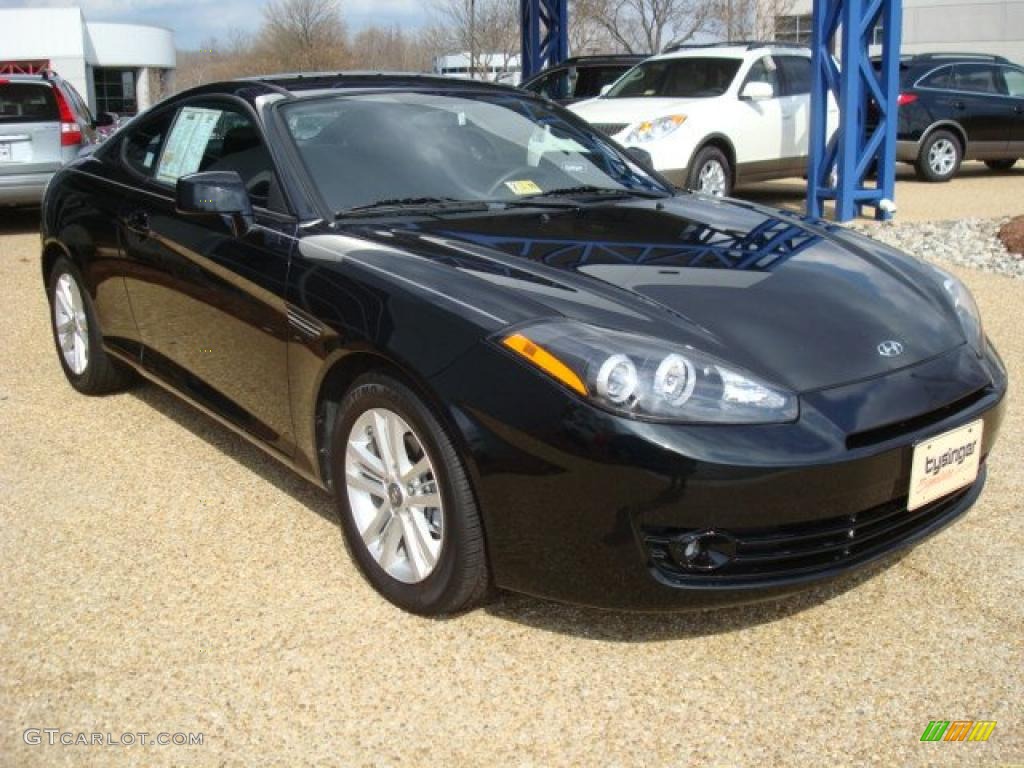 2008 Tiburon GS - Black Pearl / GS Black Cloth photo #7