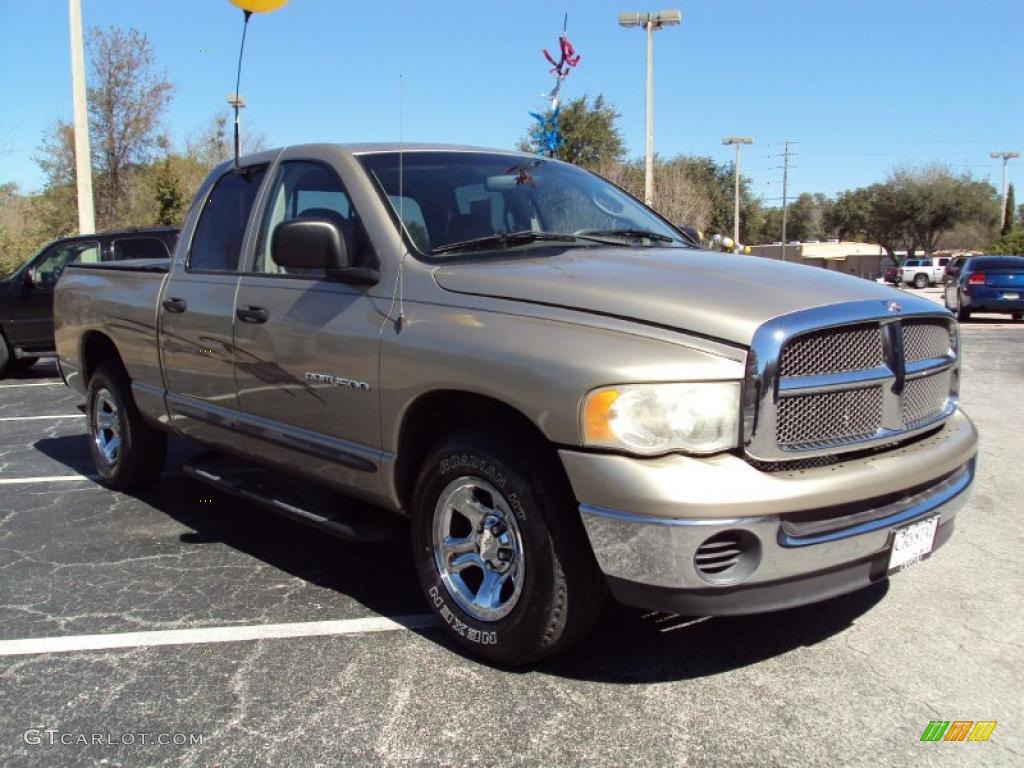 2002 Ram 1500 SLT Quad Cab - Light Almond Pearl / Taupe photo #10