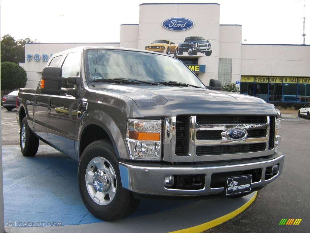 2010 F250 Super Duty XLT Crew Cab - Sterling Gray Metallic / Medium Stone photo #1