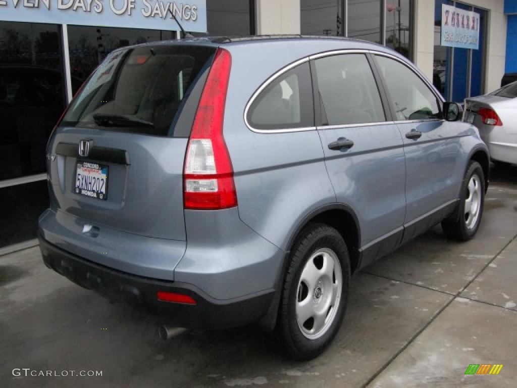 2007 CR-V LX 4WD - Glacier Blue Metallic / Gray photo #3