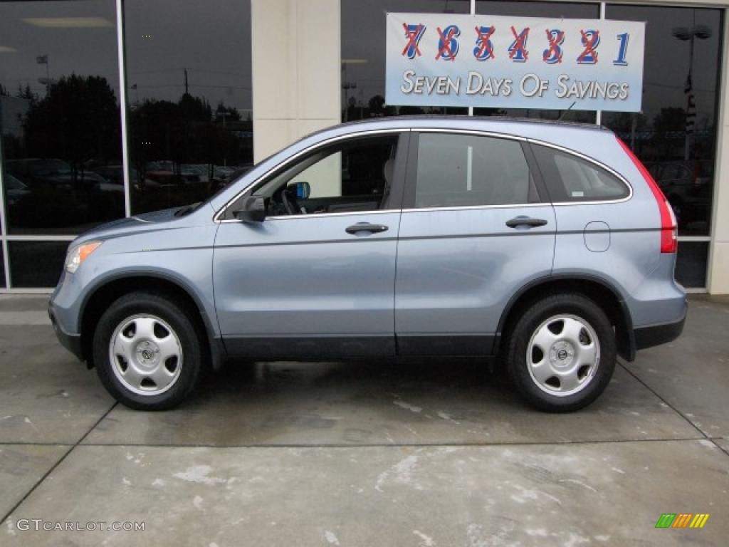 2007 CR-V LX 4WD - Glacier Blue Metallic / Gray photo #6