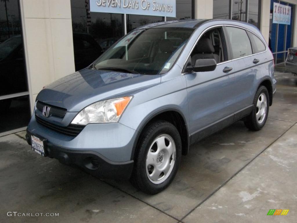 2007 CR-V LX 4WD - Glacier Blue Metallic / Gray photo #7