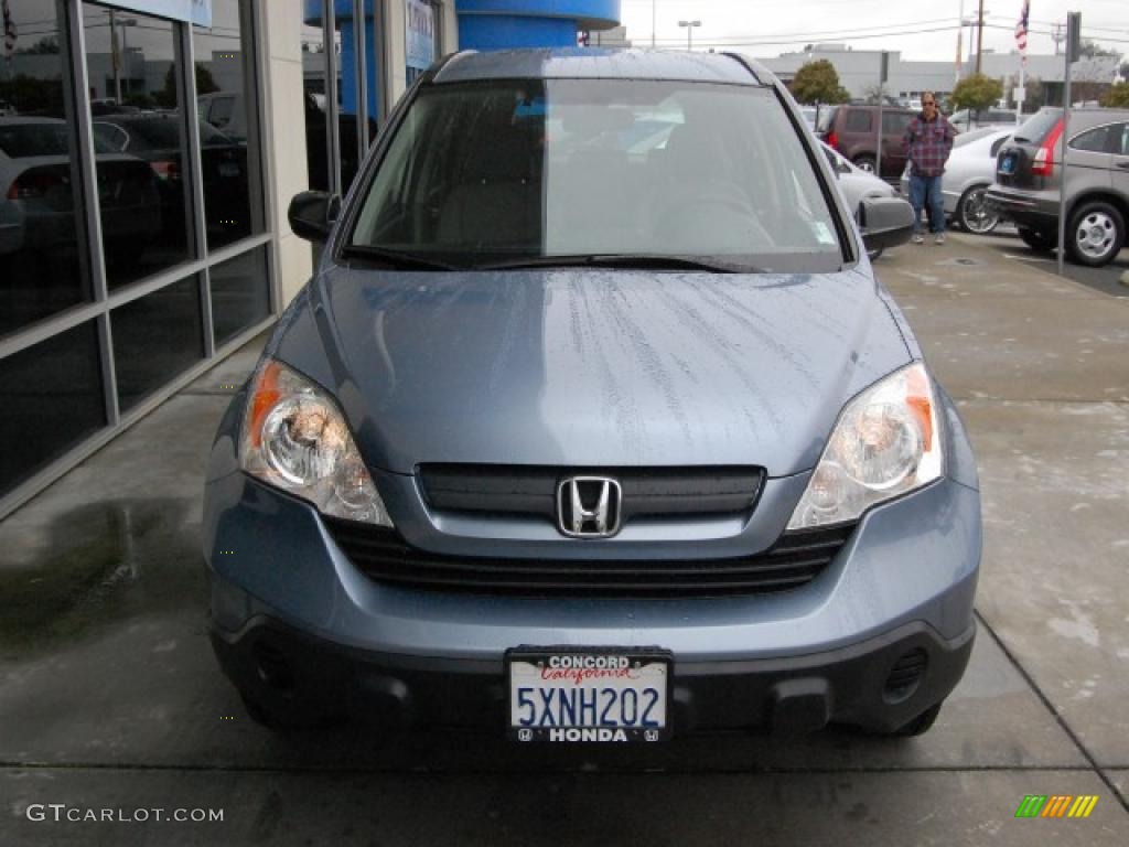 2007 CR-V LX 4WD - Glacier Blue Metallic / Gray photo #8